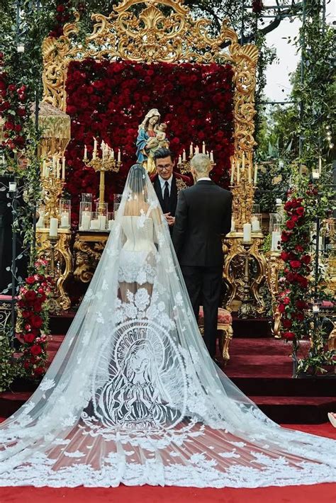 kourtney kardashian wedding dress dolce gabbana|dolce and gabbana wedding dress.